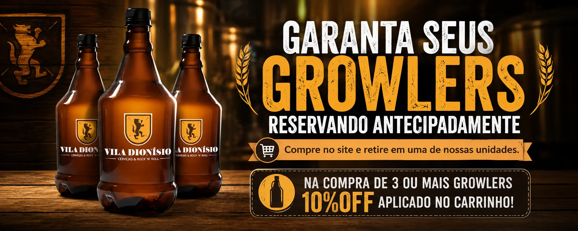 Garanta seus growlers para o Dia dos Pais