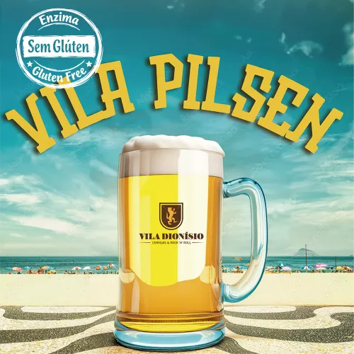 Growler 1L Chope Vila Dionísio Pilsen